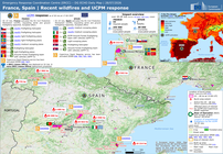 france, spain | recent wildfires and ucpm response dg echo daily map | 28/07/2026