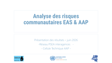 dr congo: analyse des risques communautaires liés à l’eas et à l’aap dans la réponse à la maladie à virus ebola (mve) en ituri – juin 2026
