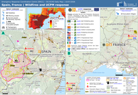 spain, france | wildfires and ucpm response dg echo daily map | 10/07/2026