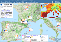 spain: europe | wildfires overview and eu response since 1 july dg echo daily map | 14/07/2026