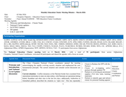 afghanistan education cluster: monthly education cluster meeting minutes march 2026 (02 march 2026)