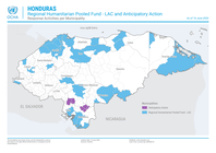 honduras: regional humanitarian pooled fund lac and anticipatory action response activities per municipality (as of 16 june 2026)