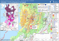 colombia | 7.4 m earthquake of 10 august dg echo daily map | 11/08/2026