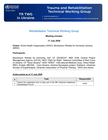 ukraine: rehabilitation technical working group (rtwg) meeting minutes, july 17, 2026 [en/uk]