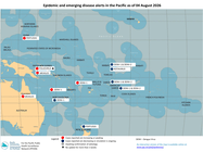 world: epidemic and emerging disease alerts in the pacific as of 04 august 2026