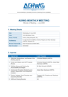 Afghanistan: ADI Working Group Monthly Meeting Minutes - July 2026 afghanistan: adi working group monthly meeting minutes july 2026