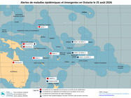 world: alertes de maladies épidémiques et émergentes en océanie le 25 août 2026