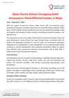 qatar charity delivers emergency relief assistance to flood affected families in nepal
