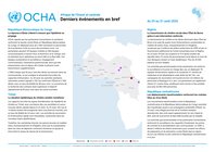 dr congo: afrique de l’ouest et centrale : derniers événements en bref (du 25 au 31 août 2026)
