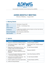 Afghanistan: ADIWG Monthly Meeting Minutes - August 2026 afghanistan: adiwg monthly meeting minutes august 2026